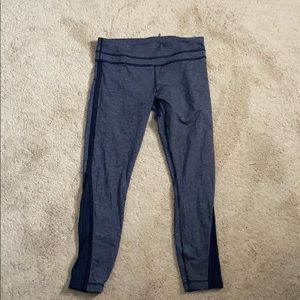 Lululemon Striped 7/8 Leggings